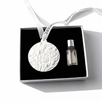 Diffuseur de parfum d'ambiance en plâtre céramique en forme de fleur, personnalisable avec logo, pour armoire, désodorisant d'ambiance, diffuseur à bâtonnets d'huiles essentielles