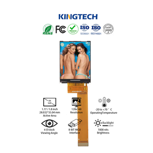 ST7735 <span class=keywords><strong>TFT</strong></span> LCD-<span class=keywords><strong>Display</strong></span> Vollständiger Touchscreen 1,77 / 1,8 Zoll 1000 Nits Helligkeit für Medizinische Wearables - Product Image 4