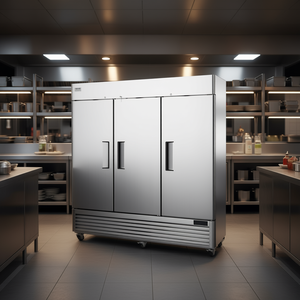 Refrigerador Vertical Comercial Vevor de 60.42 Pies Cúbicos, 3 Puertas, 82.5 Pulgadas de Ancho, Acero Inoxidable, Descongelación Automática, Certificado por Energy Star - Product Image 2