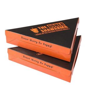 Scatola Pieghevole Personalizzata con Logo Stampato in Carta Artistica per Imballaggio Alimentare Monouso di <span class=keywords><strong>Pizza</strong></span>, Sandwich e Torte - Product Image 6