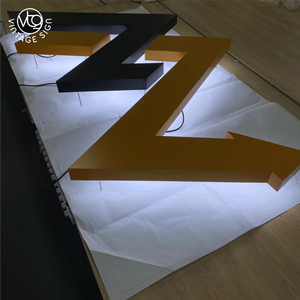Letrero acrílico para negocios, letras de Metal fabricadas en 3d, con Led - Product Image 1
