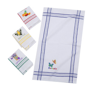 Bonita Toalla de Té Bordada con Diseño de Panal de Abeja 38x64cm, Paño de Mesa Absorbente de Poliéster y Algodón Tipo Waffle para Ceremonia del Té - Product Image 5