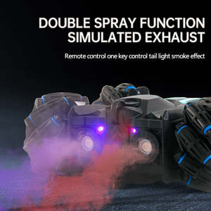 AiJH 2,4 GHz Dual-Sided Racing RC <span class=keywords><strong>Car</strong></span> 4WD Drive Stunt Vehicle Spray Doble Control remoto Coche Juguetes - Product Image 2