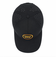 Gorra Trucker Personalizada con Parche Tejido, Perforada, de Secado Rápido, con Orificios Cortados con Láser, Malla Trasera y Cierre a Presión para Equipos Deportivos y Actividades al Aire Libre