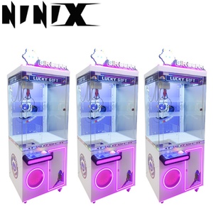 Large-Scale Tabletop <b>Claw</b> Crane <b>Machine</b> Metal Doll <b>Game</b> Pink/Yellow Color Spanish Support Customizable for Commercial Use - Product Image 2