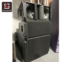 Altavoces de matriz de línea activa duales de 10 pulgadas y sonido audio profesional hecho de sistema de altavoces pa de madera para conciertos al aire libre