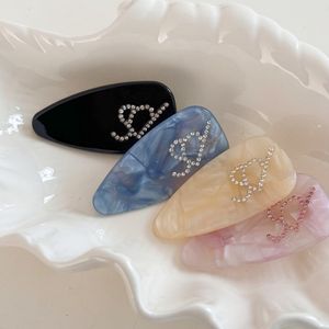 QianJin поддержка индивидуальный логотип милые девушки ацетатные заколки для волос простые Изысканные сладкие розовые заколки для волос аксессуары для волос - Product Image 5