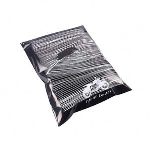 Sac d'expédition d'usine, sac de transport en polyéthylène, impression en cuivre noir mat, logo, sac d'emballage, sac d'expédition en LDPE HDPE - Product Image 4