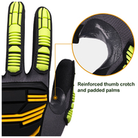 Gants de travail de sécurité XINGYU en polyester 13 jauges avec mousse de nitrile et TPR, renfort de pouce anti-choc, conformes ANSI A3, adhérence anti-huile, pour réparation automobile, logo personnalisé