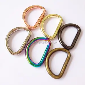 6 finiture In Metallo Color Anelli a <span class=keywords><strong>D</strong></span> Anello <span class=keywords><strong>D</strong></span> Anello Fibbia Per Zaino - Product Image 5
