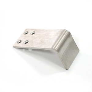 Support en alliage d'aluminium et acier, surface brossée, usage général, pièce de quincaillerie à une face - Product Image 1