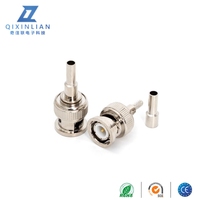 Prise BNC fenêtre ouverte en laiton serti RG174 connecteur vidéo mâle RF 50Ohm