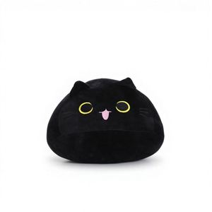 Cartoon Black Cat Plush Animal <b>Pillow</b> & Toy Cushion 40cm <b>Soft</b> for Girls' Dormitory Office Home Use - Product Image 6