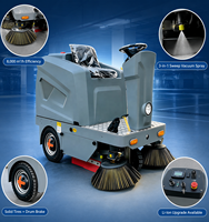 Balayeuse industrielle autoportée 48V, 49 pouces, 3 brosses, aspirateur électrique, 80L, auto-propulsée, nettoyeur lustrant