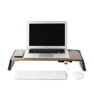 Upergo ที่ตั้งแล็ปท็อป,จอไม้ไผ่รักษ์โลกแบบประหยัดพื้นที่พร้อม <span class=keywords><strong>USB</strong></span> - Product Image 5