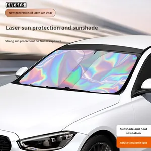 Wholesale <b>Car</b> <b>Interior</b> Front Windshield Sunshade Board Laser Summer Heat Insulation Made Aluminum Foil ZY-Y01 Aluminum Foil Suns - Product Image 3