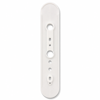 Plaque de recouvrement de loquet de porte en aluminium blanc imprimée en 3D sur mesure, prototype OEM, accessoire de quincaillerie de serrure de porte, 0,1 mm