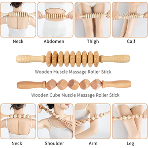 5 Pcs Thiết Lập Colombia Massage Công Cụ Gỗ Thiết Lập Cơ Thể Định Hình Gỗ Điều Trị Massage Công Cụ Thiết Lập - Product Image 4