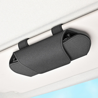 Élégant support de lunettes de soleil à visière, étui magnétique en daim pour lunettes de voiture, pochette adaptée aux modèles BMW, Toyota, Honda, Lexus, Tesla
