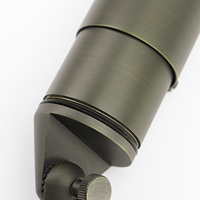 Entrepôt USA LT2103 Luminaire directionnel basse tension en laiton massif répertorié ETL pour paysage en finition laiton antique