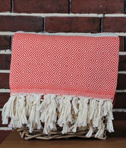 Toalla turca con patrón de diamante de algodón 100% de alta calidad, Toalla de baño cuadrada para playa Fouta para adultos, técnica tejida - Product Image 4