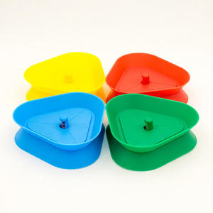 Porte-cartes triangulaire 4 pièces, pince à cartes mains libres en plastique pour poker, <span class=keywords><strong>UNO</strong></span>, soirées jeux en famille, seniors et enfants - Product Image 2