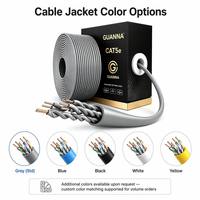 Cable LAN Cat5 Cat5e UTP FTP CCA PVC de 305m, 24AWG, 4 Pares, Directo de Fábrica, OEM para Redes de Escuelas, Hoteles y Campus