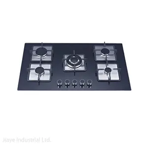 High-End Kitchen Appliance Gas Cooktop Built-In 7mm Convertible Tempered Glass 5 Burners Gas Stove Gas Hobs