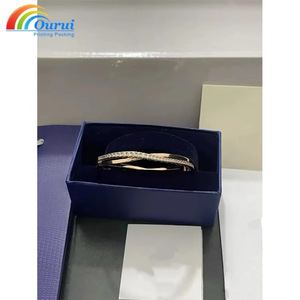 Caja de Joyería de Marca Azul Famosa Directo de Fábrica para Mujer, Empaque de Regalo de Lujo, Caja para Pulsera, Anillo y Accesorios, Juego Completo - Product Image 3