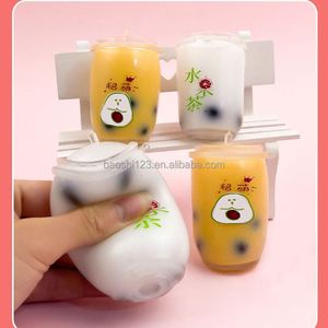 ของเล่นซิลิโคนน่ารักบรรเทาความเครียดสำหรับทุกเพศ ของเล่นบีบฟองสบู่ตลกๆ ของเล่นนุ่มลดความเครียดรูปผลไม้และแก้ว - Product Image 3