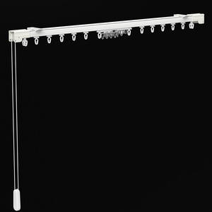 Manuel Hand Pull Rope System S Wave Curtain Track Curtain Stainless Steel S <b>Hook</b> <b>Clip</b> Curtain Rail Track - Product Image 2