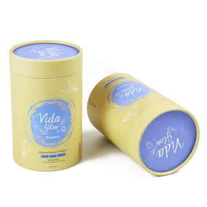 Biodegradable Cylinder Paper Tube Cosmetic Packaging Kraft Paper Core Tube Round Cardboard Boxes