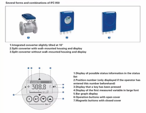 Débitmètre magnétique à pince KROHNE OPTIFLUX 1050 DN80 pour eau, eaux usées, produits chimiques, processus, 4-20 mA - Product Image 5