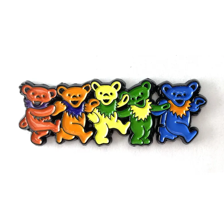 Kunshan Enamel Pin Factory Customized Soft Enamel Lapel Pins Custom Grateful Dead Pins