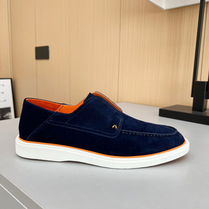 <span class=keywords><strong>Scarpe</strong></span> Casual da uomo di fascia alta da passeggio all'ingrosso mocassini in vera pelle con suola spessa un piede con pelle scamosciata di mucca Plus Size - Product Image 5