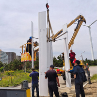 Système d'éoliennes de qualité industrielle, de 10 kW à 50 kW, hors réseau et connecté au réseau, axe horizontal/vertical