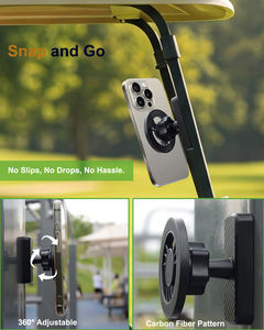 Soporte para teléfono de gimnasio Soporte magnético para carrito de <span class=keywords><strong>golf</strong></span> Soporte para teléfono para Magsafe iPhone 17 <span class=keywords><strong>Pro</strong></span> <span class=keywords><strong>Max</strong></span> Air EZGO Club Car Yamaha - Product Image 4