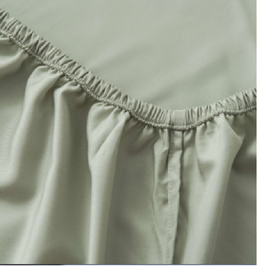 工場OEM 4枚組 カスタマイズされたロゴ 竹シーツ 卸売 カスタムカラー 家庭用 300TC ソリッド 100% 竹ビスコース 抗ピリング加工 - Product Image 4