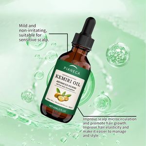 Huile de romarin croissance des cheveux beurre huile de Karkar pour épaississement des cheveux Anti perte nourrissante caféine croissance des cheveux huile de <span class=keywords><strong>kemiri</strong></span> - Product Image 6