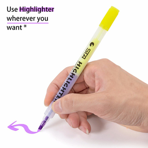 Bút đánh dấu <span class=keywords><strong>Highlighter</strong></span> đôi đầu nhỏ trong suốt thương hiệu STA Bút Đánh Dấu <span class=keywords><strong>Highlighter</strong></span> đôi màu đa chức năng - Product Image 5