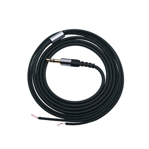 Cable de audio de nailon y cobre sin oxígeno, conector recto de 3,5 mm, calidad de sonido duradera para audiófilos, color negro - Product Image 4