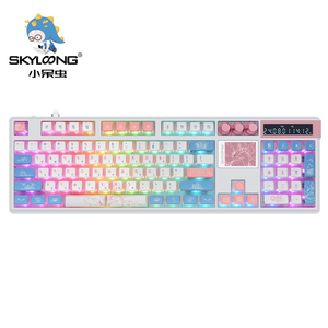 SKYLOONG GK104 Pro 3-Mode <strong>Wireless</strong> <strong>Mechanical</strong> <strong>Keyboard</strong> with 2.0 Screen 3 Knobs Hot-Swappable Side-Engraved PBT Keycaps RGB Light - Product Image 2