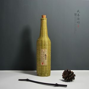 Bamboo Woven Wine Bottle 8.5*27 Handmade Liquor Packaging Gift Box Chongqing Origin - Product Image 3