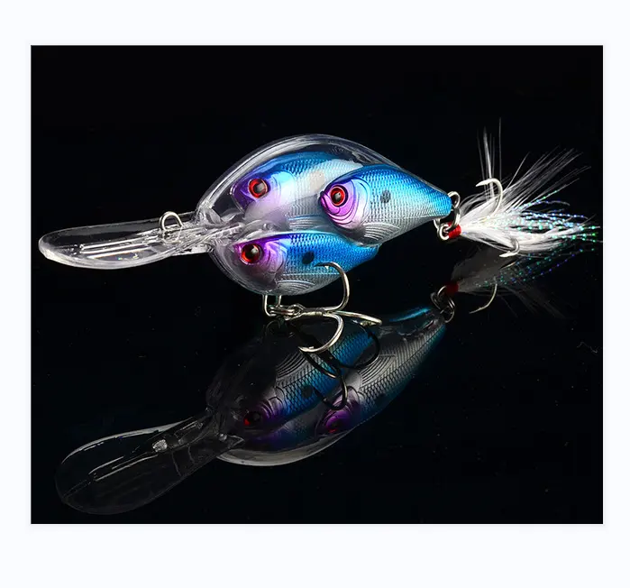 Manufacturer wholesale lure hard Bait Fish Shoal Rock Little Fat Man 9.5cm/17g Blood Tank Sanben Hook Bait fishing lure