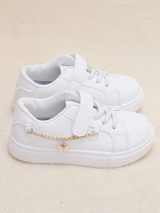 Scarpe sportive da ragazza 2024 primavera nuove scarpe <span class=keywords><strong>bianche</strong></span> piccole in pelle traspirante Top scarpe da ginnastica per studenti - Product Image 3