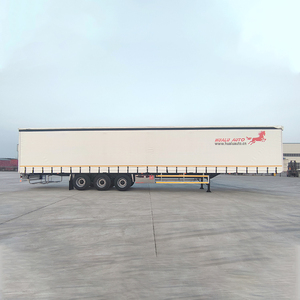 Direct Sale 45ft Canvas Cover Side Curtain Type <strong>Box</strong> Open <strong>Trailer</strong> <strong>Tautliner</strong> Semi <strong>Trailer</strong> - Product Image 3