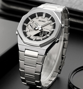 2024년 SKMEI 인기 판매 모델 1816 디지털 스포츠 시계 메탈 OEM 다기능 아날로그 남성용 손목시계 - Product Image 4