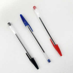 Best Plastic Ball <b>Pen</b> for Student Exam Medium Bullet Tip Bulk Selling Promotional Transparent 1.0mm Writing Width Cheap Price - Product Image 4