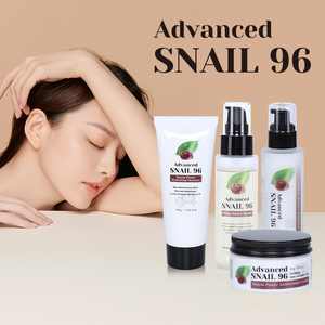 Ensemble crème hydratante anti-rides raffermissante pour le visage, lotion et nettoyant à la vitamine C, à l'acide hyaluronique et au collagène d'escargot pour femmes - Product Image 1
