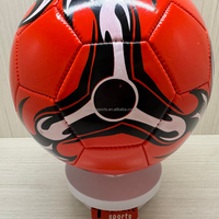 Ballon de football en PVC taille 5, cousu à la machine, 260-280g, avec logo personnalisé, cadeau promotionnel, souvenir d'événement